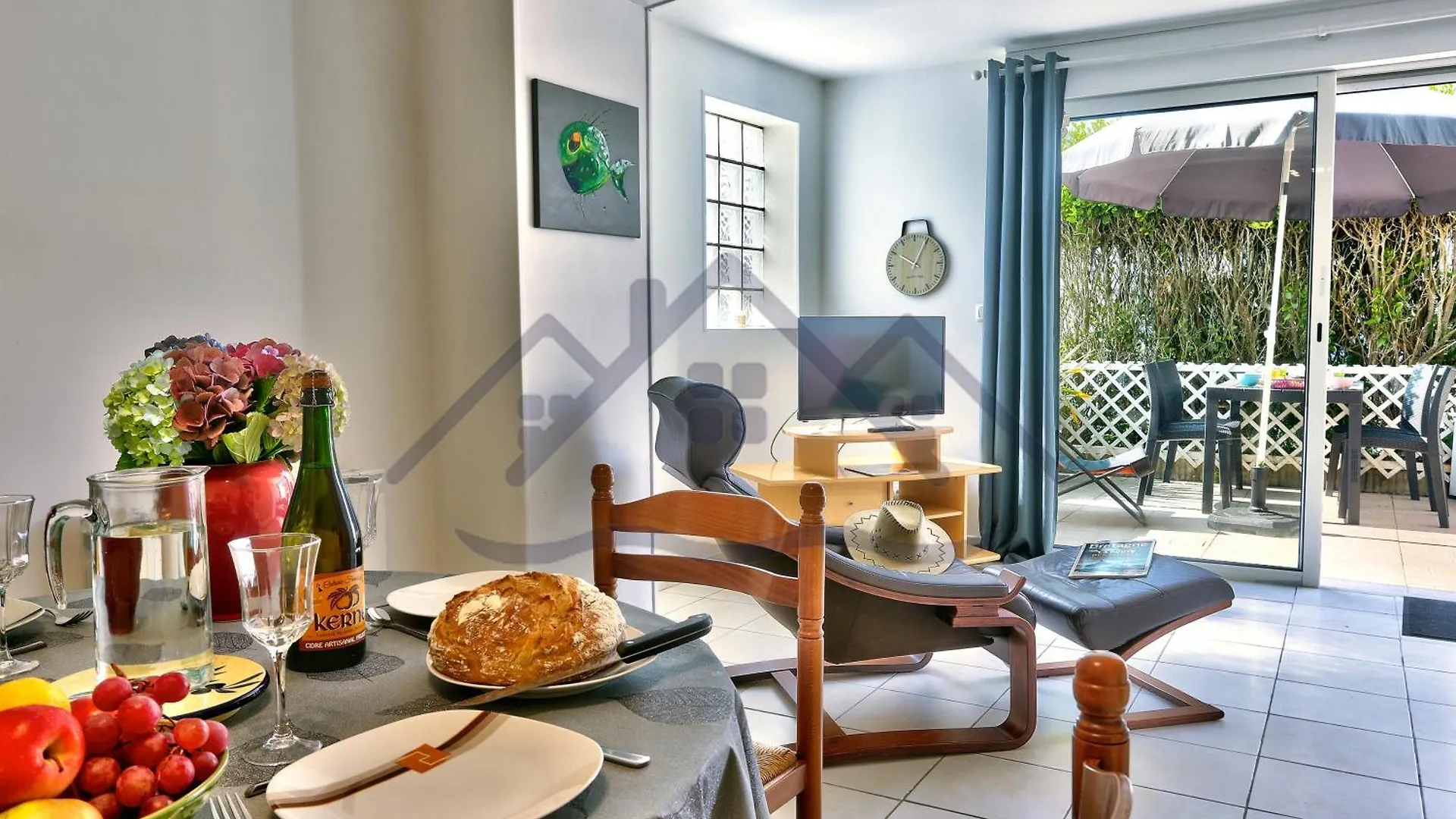 Localise - A02 - Appartement De Plain-Pied - Terrasse - Juste A Cote De La Plage - Centre Et Port A Pied - Wifi Inclus - Draps Inclus - Animaux Bienvenus Tréffiagat 0*,  Franciaország