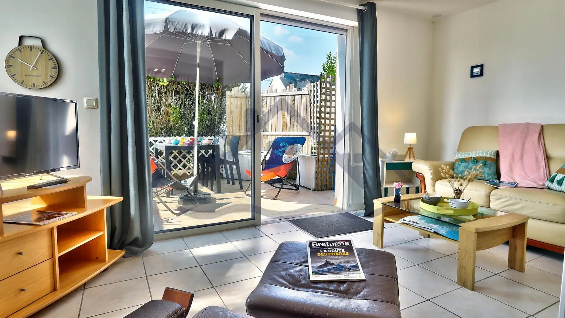 Localise - A02 - Appartement De Plain-Pied - Terrasse - Juste A Cote De La Plage - Centre Et Port A Pied - Wifi Inclus - Draps Inclus - Animaux Bienvenus Tréffiagat Franciaország